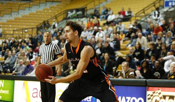 Carter Goetz playing basketball