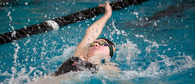 Erin Radermacher swimming.