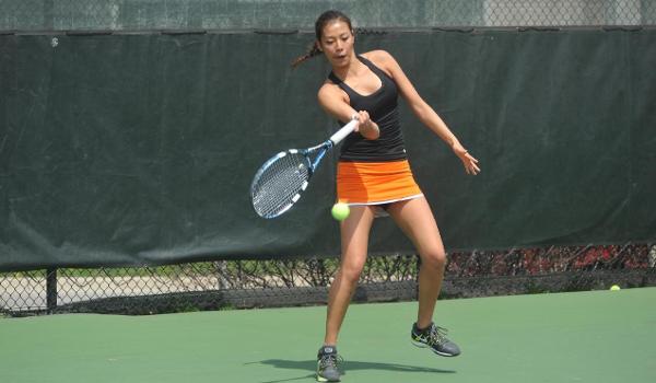 Cheryl Zhang playing tennis