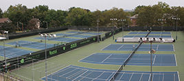 overview of stowe stadium tennis courts