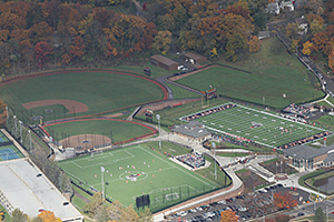 Aerial View of Kalamazoo College Athletic Fields
