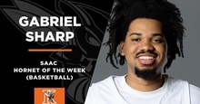Gabriel Sharp Selected SAAC Men's Hornet of the Week