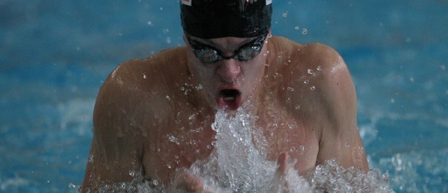 Grant Anger swimming.