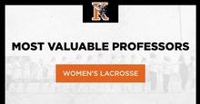 Women's Lacrosse Seniors Honor Most Valuable Professors