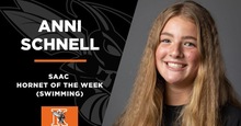Anni Schnell Selected SAAC Women's Hornet of the Week